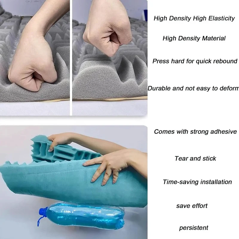 High Density Sound Proofing Foam Panels With Reliable Self Adhesive Back For Studio Home Office Noise Killer Fire Resistant Acoustic Tiles That Straight Up Silence Rooms And Boost Quality