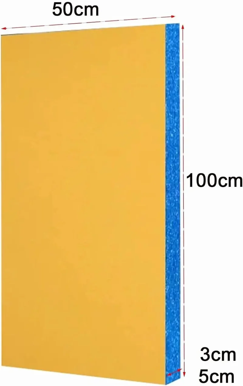 Badass High Density Acoustic Foam Panels For Studio And Office Sound Proofing Wall Treatment Noise Blocking Fabric Wrapped 5Cm Thick 50 Pack Nailed It For Prograde Audio Results