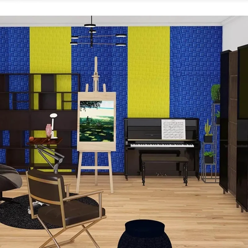 Premium Thick Acoustic Foam Panels For Wall Soundproofing High Density Noise Reduction Pads With Self Adhesive Backing Perfect For Home Studios And Music Rooms To Quiet Down Echo And Block Street Racket