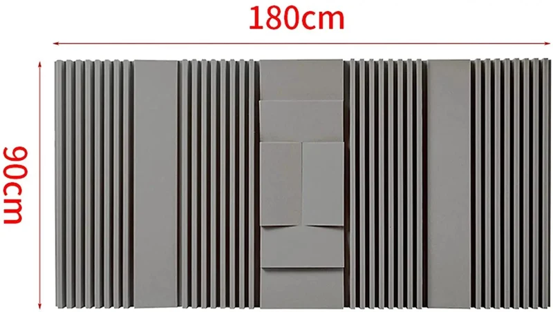 Premium Thick Acoustic Panels 2-Pack Soundproof Foam Tiles for Studio Recording and Home Office with Killer Noise Reduction and Echo Control to Make Your Space Look Fresh and Rock Solid in Gray