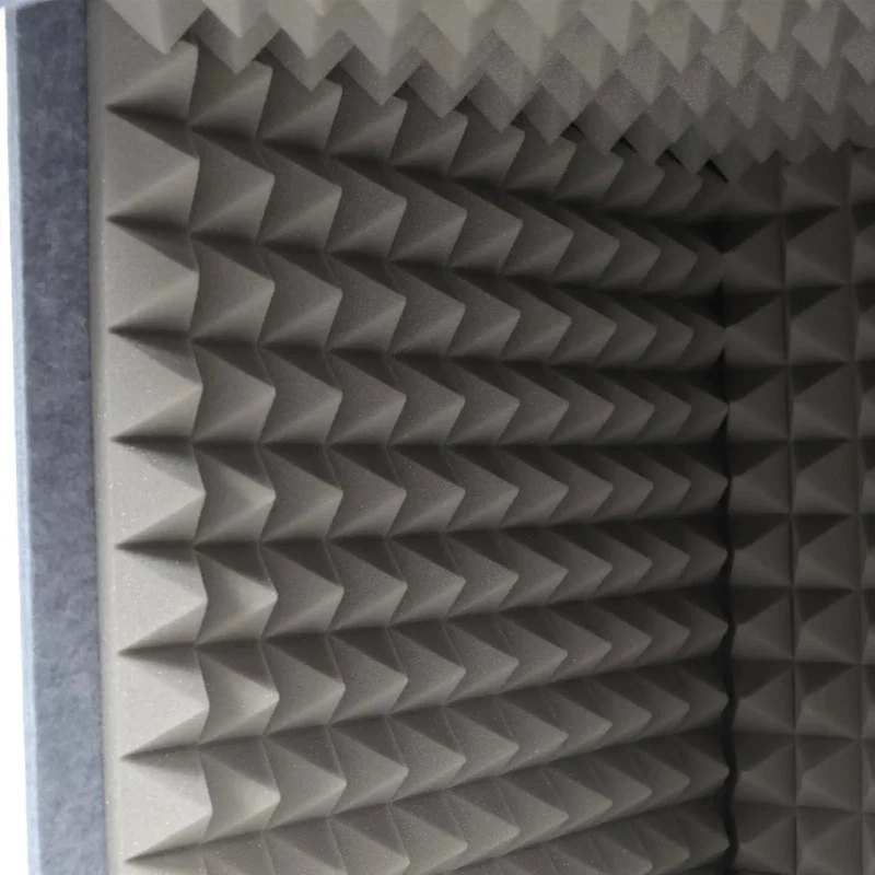 Rock Solid Desktop Soundproof Vocal Recording Booth Cube Featuring Heavy Duty Acoustic Foam Panels For Podcast Mic Isolation And Zero Noise Interference Hassle Free Home Studio Gear For Slick Vocal Takes And Streamer Ready Audio Vibes
