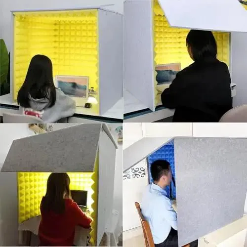 Portable Foldable Sound Booth For Home Studio Sessions And Podcasts Built With High Density Acoustic Cotton To Shut Out The Room Tone And Lock In Crisp Vocals For Zoom Calls Or Livestreams