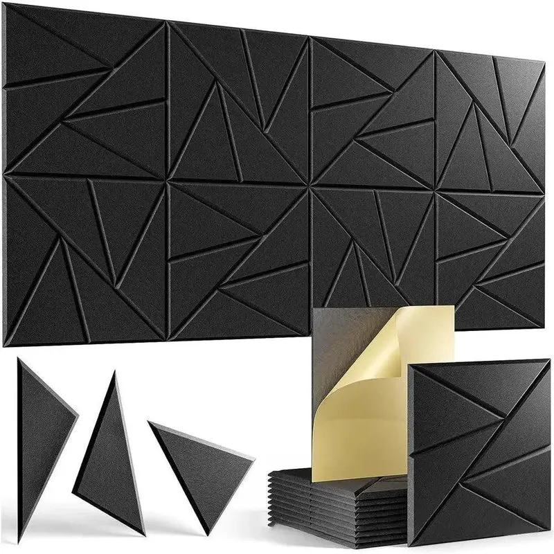 Self Adhesive Premium Quality Acoustic Foam Wall Panels Squash Room Echoes Fast And Peel And Stick Noise Dampening Tiles For Laid Back Home Office Gaming Den