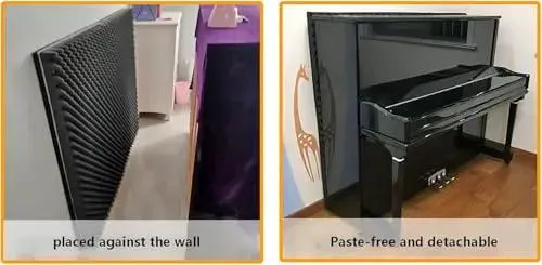 High Density Egg Crate Soundproof Foam Pads For Upright Piano And Studio Walls Ditch The Echo Build Quiet Vibes Home Office Gear Crush The Noise Easy Wall Mount Acoustic Treatment Blocks