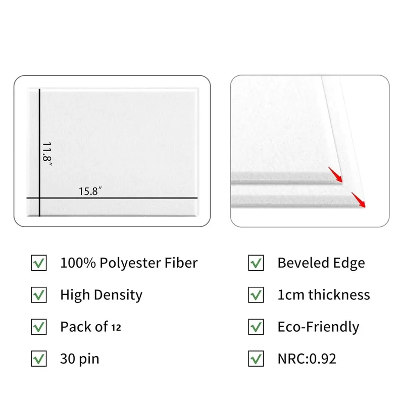 12 Pack Soundproof Acoustic Wall Panels With Strong Adhesive Backing Textured Polyester Fiber Noise Reduction Tiles For Home Studio Bedroom Setup Snag Peaceful Vibes Right Now