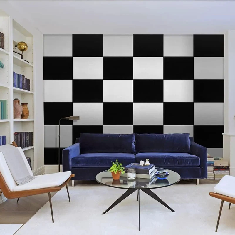 12 Pack Soundproof Acoustic Wall Panels With Strong Adhesive Backing Textured Polyester Fiber Noise Reduction Tiles For Home Studio Bedroom Setup Snag Peaceful Vibes Right Now