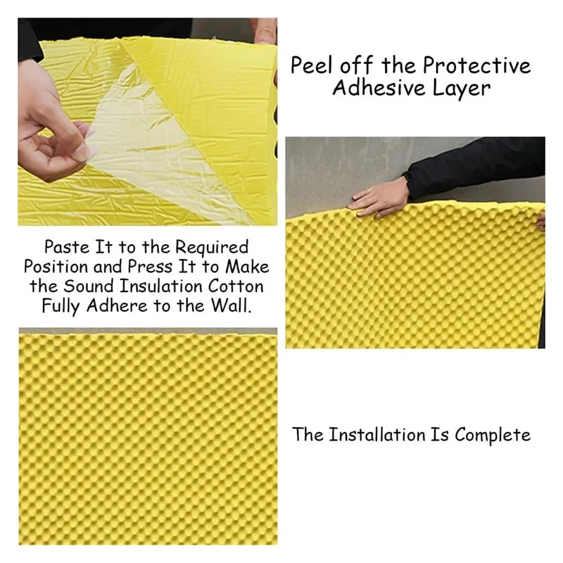 Super Self Adhesive Acoustic Foam Sound Panels 3 Cm Thick Fire Resistant Noise Blocking Rolls For Garage Studio Wall Coverage That Really Knocks Out Echo And Keeps Your Sessions Tight