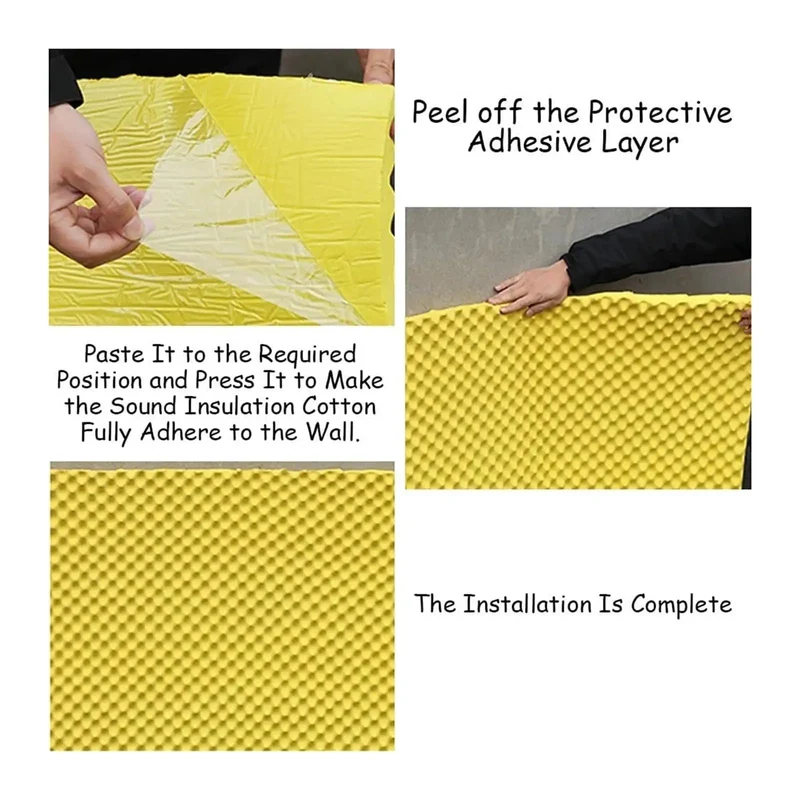 Next Level Self Adhesive Soundproofing Foam Panels For Walls 2 Cm Thick Flame Retardant Noise Absorption Acoustic Mats That Peel And Stick Straight Up For Home Recording Studios And Chill Spaces