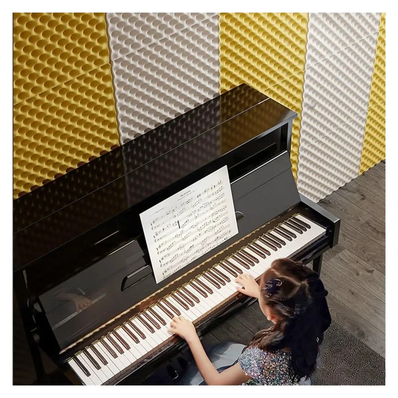 Heavy Duty Self Adhesive Soundproof Foam Rolls Seven Centimeters Thick Acoustic Wall Panels For Home Studio And Office Fireproof Polyurethane Sound Absorbing Tiles Zero Hassle Setup