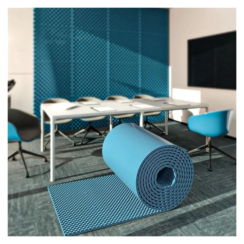 High Density Self Adhesive Soundproofing Foam Rolls Extra Long Size Two Inch Thick Noise Reducing Acoustic Mats For Home Studios Gaming Cells Ktv Easy Peel And Stick Audio Solutions Banish Room Bash Enhance Every Jam Session