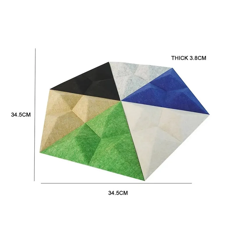 Kick The Echo To The Curb With These Top Shelf Hexagon Acoustic Panels High Density Polyester Sound Dampening Wall Tiles Brag Worthy For Studio Or Office Makeovers