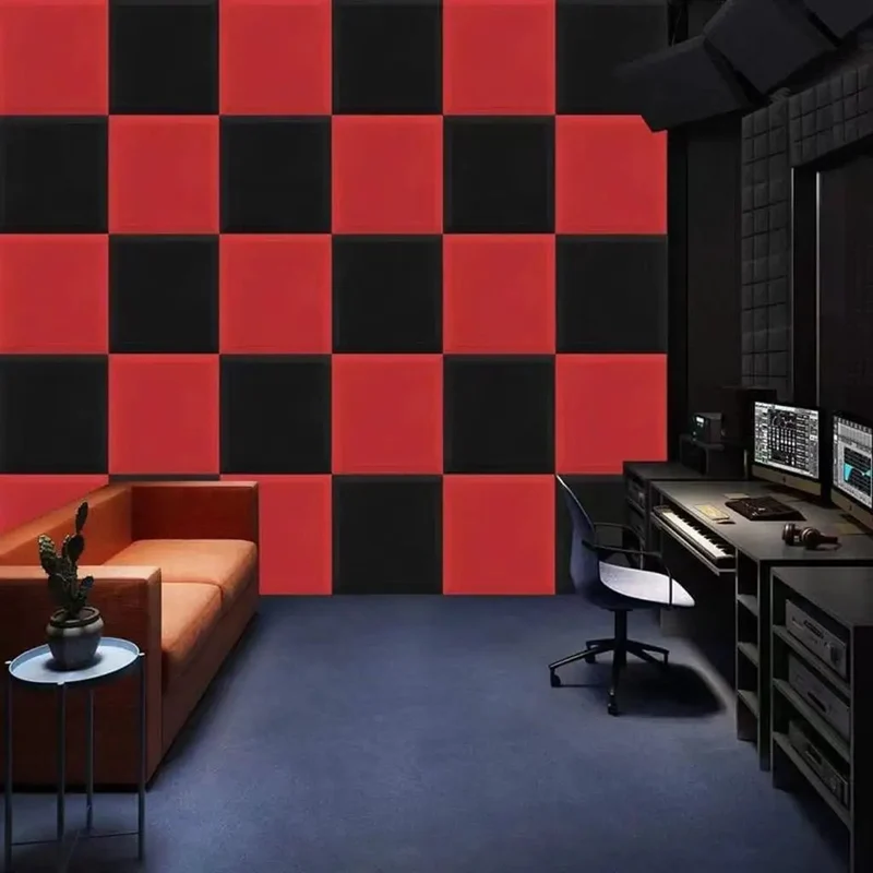 Solid Soundproof Foam Panels For Home Studio Acoustic Wall Tiles With Beveled Wedge Design Flame Retardant Polyurethane Insulation Bricks Crush Echo And Block Room Noise 12 Pack Next Level Audio Gear Boasting Pro Grade Build Smooth Finish For Any Project