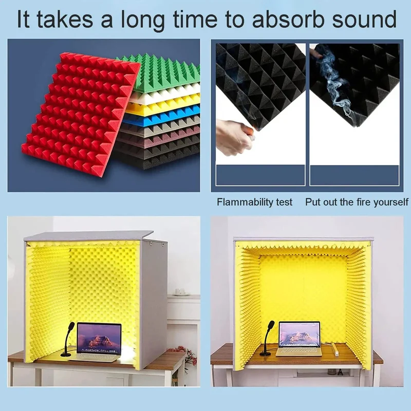 Top Shelf Acoustic Foam Panels And Soundproof Insulation Boards For Home Office Video Calls Noise Reduction Wall Tiles Straight Up Killer Performance Hella Quiet Studio Vibes