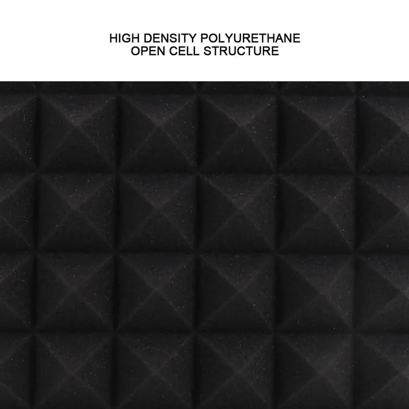Top Shelf 12 Pack Pyramid Acoustic Foam Wall Panels For Home Studio Soundproofing And Podcast Booths With Heavy Duty High Density Noise Blocking And Flame Safe Construction