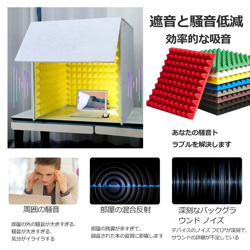 Straight Fire Desktop Sound Insulation Booth Cube Portable Vocal Mic Shield Loaded With Thick Acoustic Foam Panels For Chill Recording Chops And Completely Dead Room Tone Wherever You Drop To Track