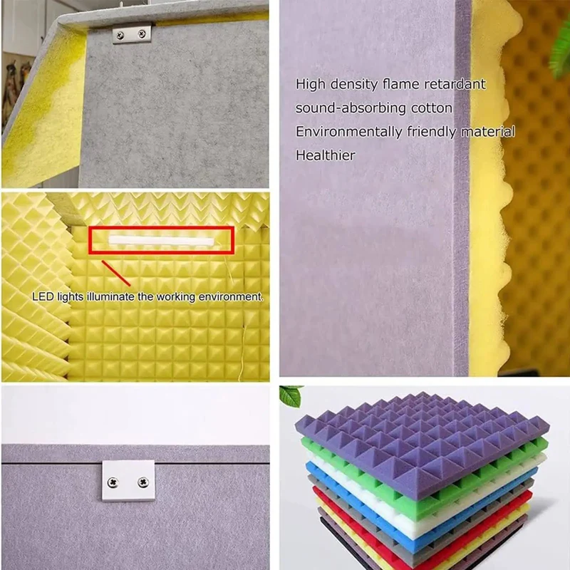 Next Level Portable Acoustic Vocal Booth Cover With Heavy Duty Sound Dampening Foam Desk Ready Mic Isolation Shield That Helps You Nail Clean Takes For Podcasts And Streaming Sessions