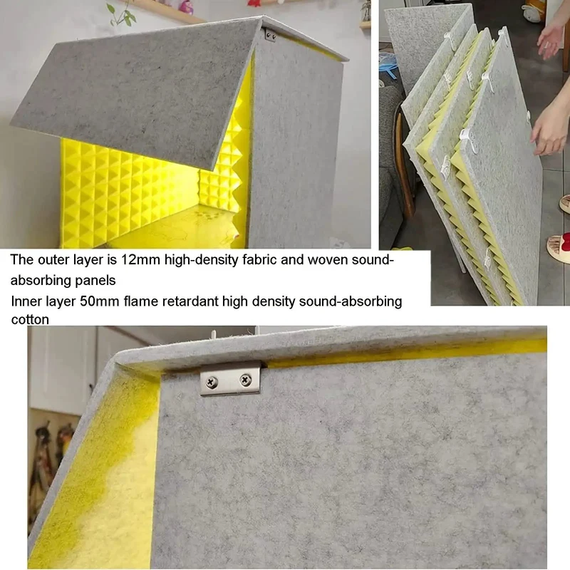 Lock Down The Daily Ruckus With These Premium Soundproof Foam Panels And Acoustic Insulation Boards To Build A Chill Podcast Booth Setup For Telecommuting And Studio Recording Grab And Go Ease Anywhere