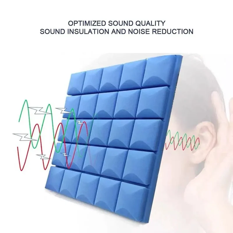 Game Changing Sound Insulation Board Acoustic Foam Panels Studio Wedge Tiles For Wall 12 Pack 19x19x2 Inch Soundproof Wall Panels For Home Office Green High Density Flame Retardant