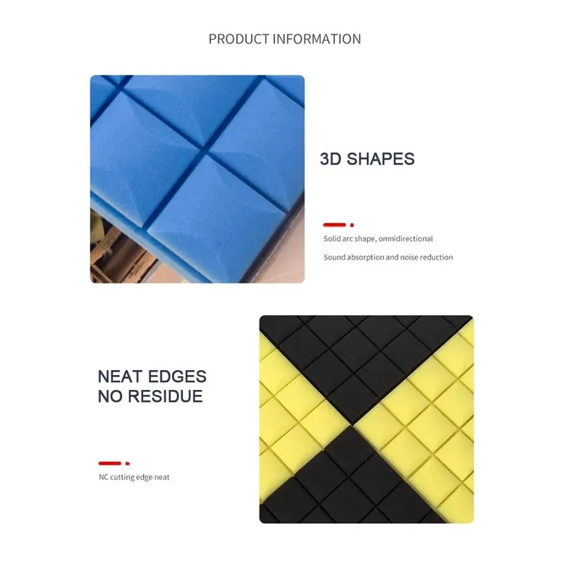 Game Changing Sound Insulation Board Acoustic Foam Panels Studio Wedge Tiles For Wall 12 Pack 19x19x2 Inch Soundproof Wall Panels For Home Office Green High Density Flame Retardant