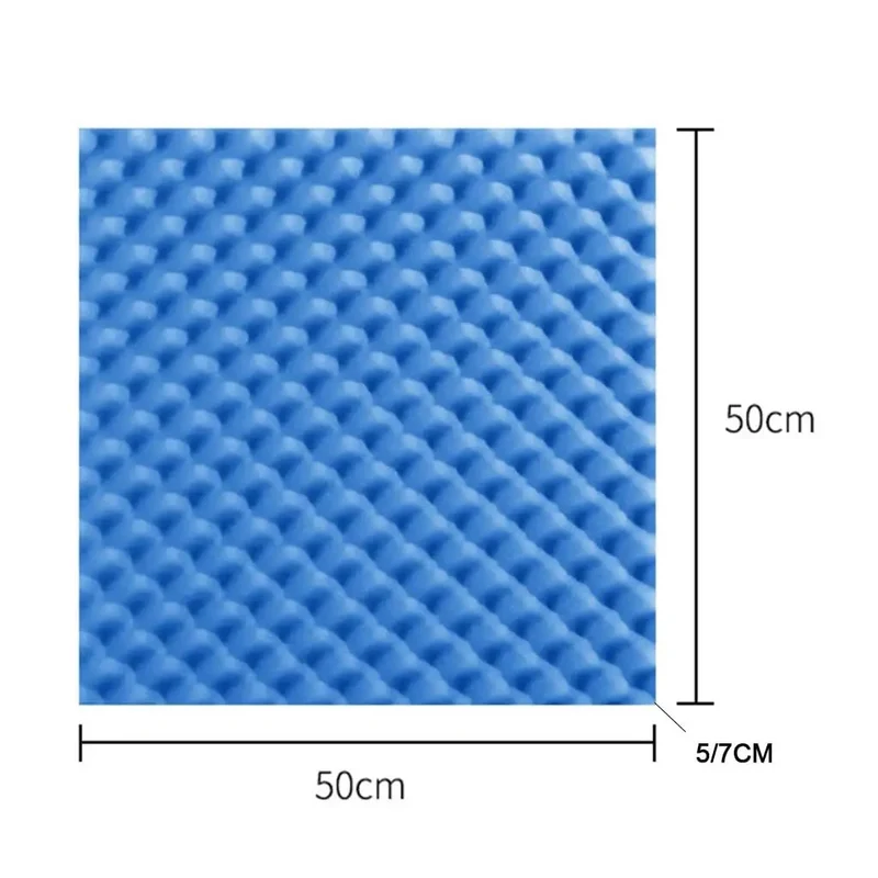 Top Shelf Blue 12 Pack Self Adhesive Egg Crate Acoustic Foam Panels For Wall Soundproofing Echo Control Heavy Duty Flame Retardant Noise Blocking Foam Tiles That Hit Different