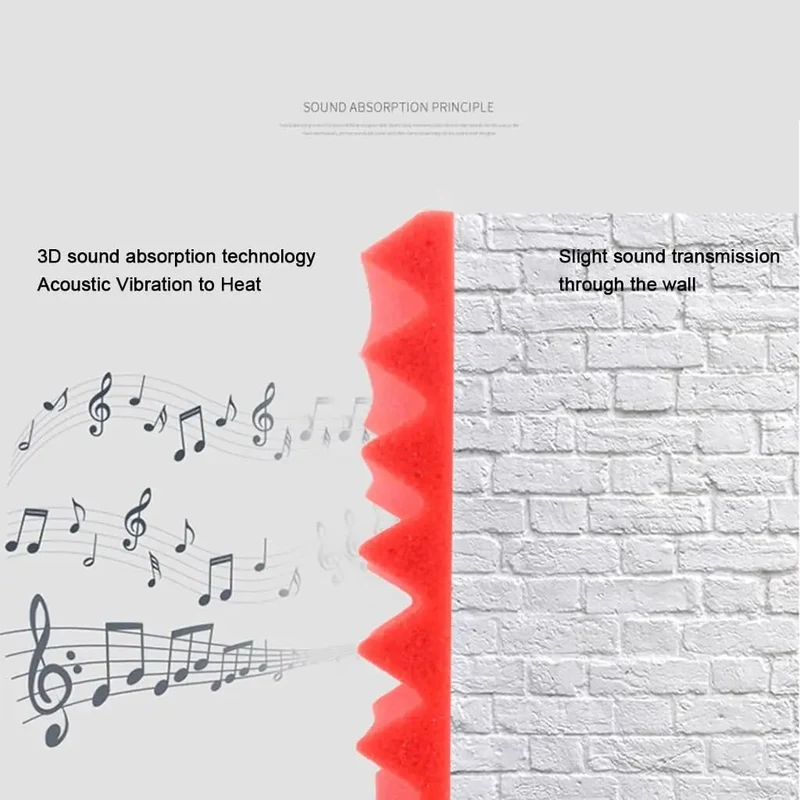 12 Pack Premium High Density Acoustic Foam Panels Flame Retardant Soundproof Red Wedge Tiles Wall And Ceiling Mount For Home Studios Kill The Reverb And Level Up Your Recording Game With A Slick Modern Look