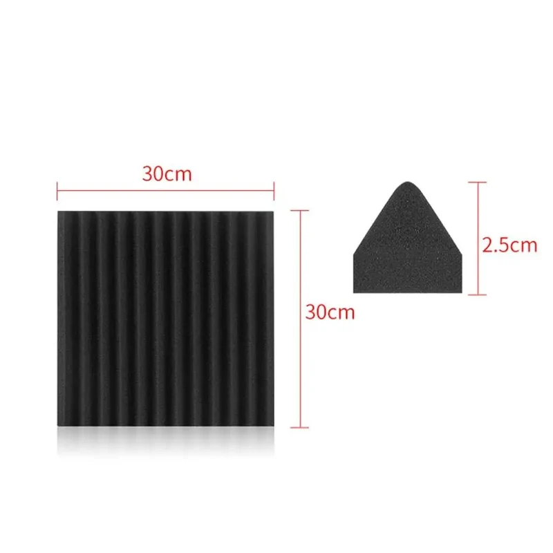 12 Pack Premium High Density Acoustic Foam Panels Flame Retardant Soundproof Red Wedge Tiles Wall And Ceiling Mount For Home Studios Kill The Reverb And Level Up Your Recording Game With A Slick Modern Look