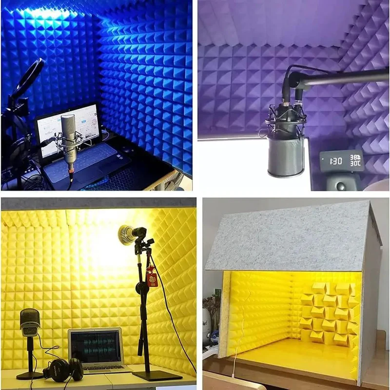 Portable Soundproof Booth Featuring Heavy Duty Foldable Acoustic Foam Panels For Desktop Microphones And Knock Down Background Noise To Bag Crystal Clear Vocals On The Fly Straight From The Box Effortless Desk Setup