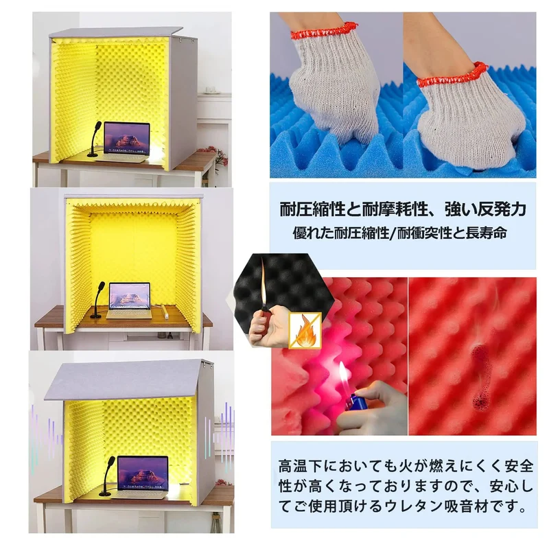 Pro Level Desktop Soundproof Mic Booth With Heavy Duty Polyester Panels And Flame Resistant Acoustic Padding For Podcaster Streamer And Home Studio Noise Blocking Kit That Works Like A Dream