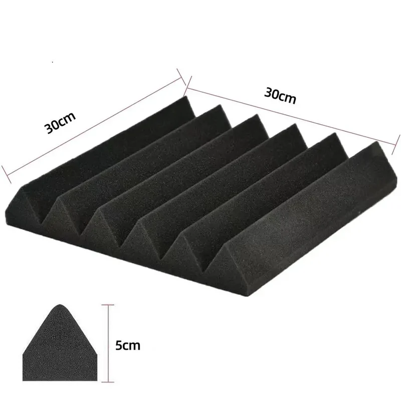 12 Piece Triangle Groove Acoustic Foam Panels For Sound Proofing High Density Flame Retardant Studio Sound Dampening Wall Tiles 12X12X2 Inches Red Sick Noise Absorption Solid Build Quality Game Changing Room Acoustics