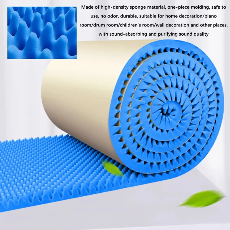Solid Knockout Acoustic Foam Panels For Sound Proofing Walls And Noise Reduction Recording Studio Egg Crate Tiles With Easy Peel And Stick Backing Plus Flame Retardant Ultra Durable Build