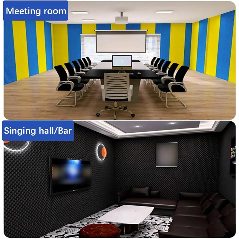 Solid Knockout Acoustic Foam Panels For Sound Proofing Walls And Noise Reduction Recording Studio Egg Crate Tiles With Easy Peel And Stick Backing Plus Flame Retardant Ultra Durable Build