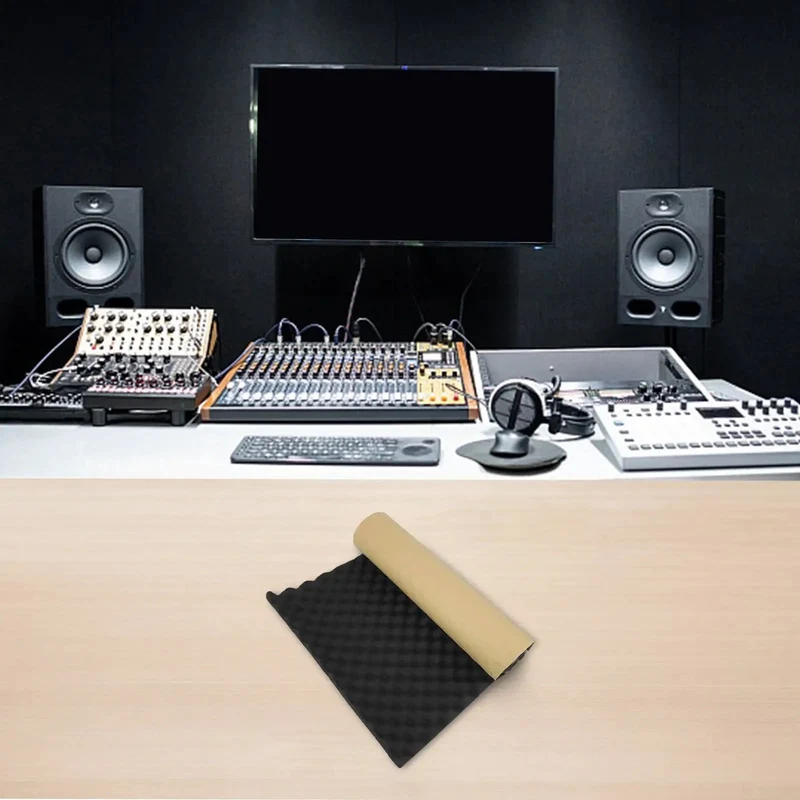 Top Shelf Acoustic Foam Panels And Sound Deadening Mat For Wall Install Crush Echo And Level Up Your Home Studio Setup Perfect For Karaoke Rooms Live Jam Sessions