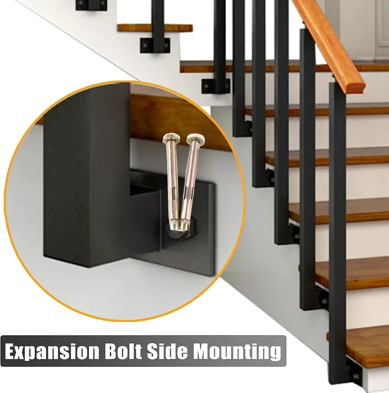 Heavy Duty Black Iron Balusters 8 Pack Rust Resistant Railing Spindles With Secure Flat Brackets Hella Tough Deck Stair Guardrails Porch And Patio Posts That Actually Hold Up
