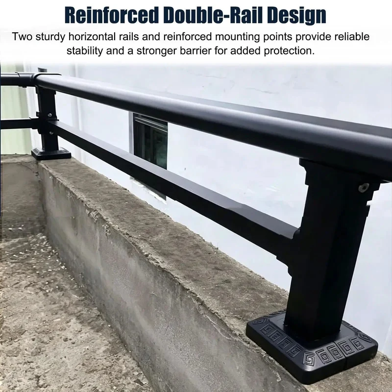Boost Your Deck Safety Levels With This Heavy Duty Patio Railing Extension Designed For Raising Low Walls Providing A Rock Solid Double Rail Guardrail For Carefree Outdoor Relaxation
