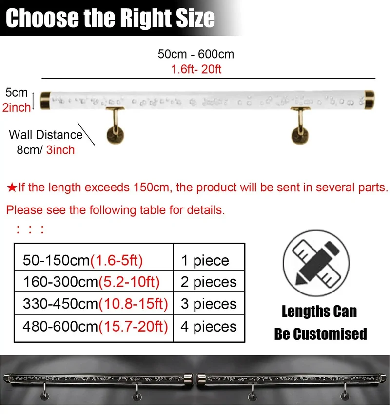 Clear Acrylic Railing Panels With Heavy Duty Silver Brackets Cut To Length From Half Meter On Up For Patios And Stairs Built Tough No Sweat Diy Assembly