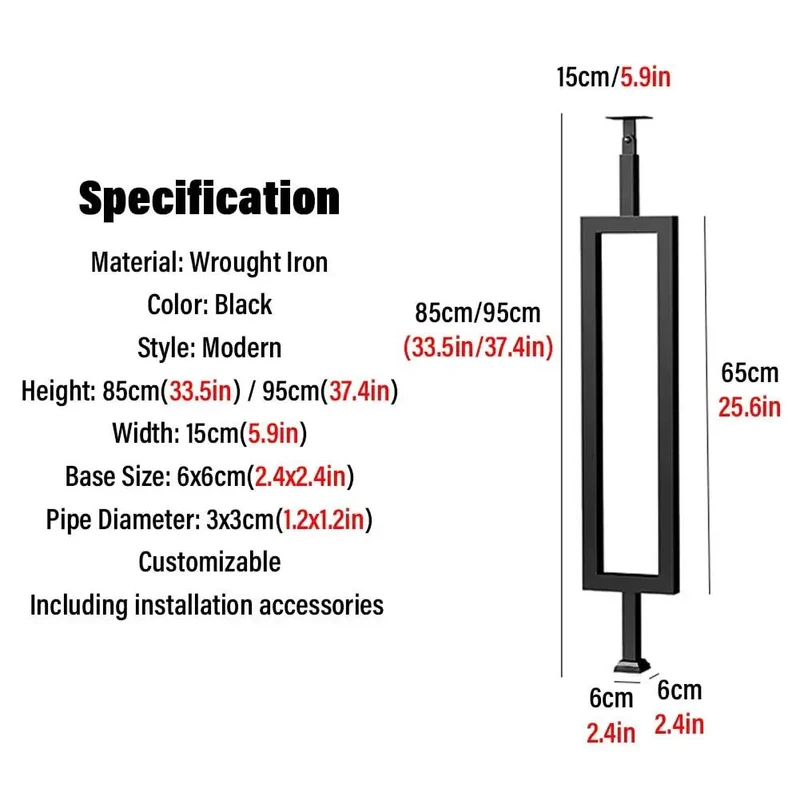 Eight Piece Metal Baluster Kit For Outdoor Deck And Porch Railing Featuring No Sweat Install And Badass Hold Strength For A Fresh Modern Banister Upgrade That Gives Your Yard A Totally Legit Glow Up