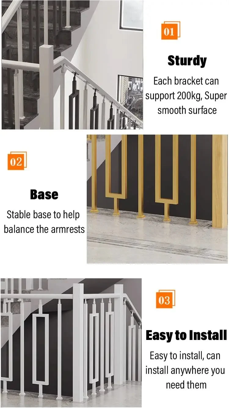 Eight Piece Metal Baluster Kit For Outdoor Deck And Porch Railing Featuring No Sweat Install And Badass Hold Strength For A Fresh Modern Banister Upgrade That Gives Your Yard A Totally Legit Glow Up