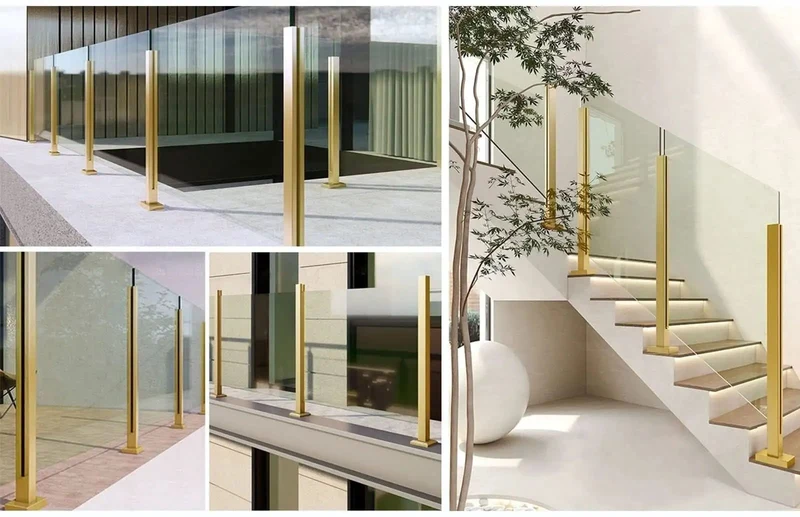 Heavy Duty 304 Stainless Steel Glass Railing Post With Smooth Brushed Finish And Rock Solid Base Perfect As A Kickass Baluster Kit For Deck Or Stair Safety Handrail Support Delivering Hella Durability And Sweet Clean Lines Year Round