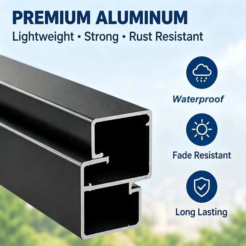 Heavy Duty Galvanized Steel Balcony Railing Extension Kit Rock Solid Fence Height Extender For Low Walls No Sweat Outdoor Setup Top Shelf Safety Guard