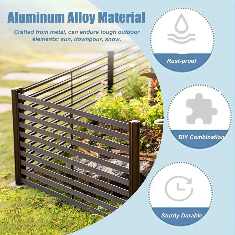 Top Shelf Outdoor Balcony Guardrail With Custom Length Aluminum Panels Built Like A Tank For Patios Gardens And Retaining Walls Matte Finish That Takes The Heat Without Breaking A Sweat Drop In Setup For Any Backyard Space Right Now