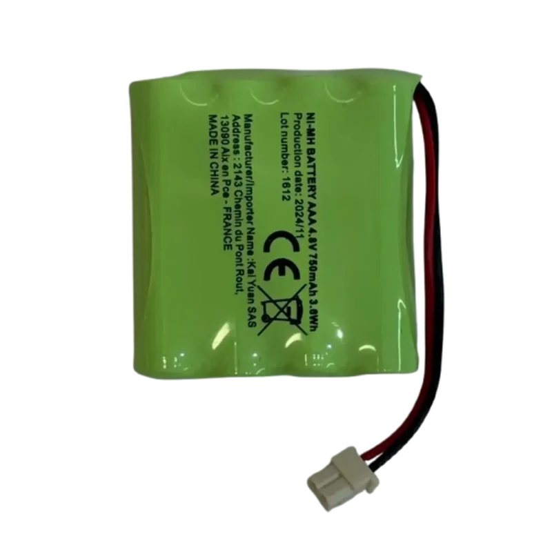 Batterie 4.8 V 750 mAh NiMH pour TENS ECO 2