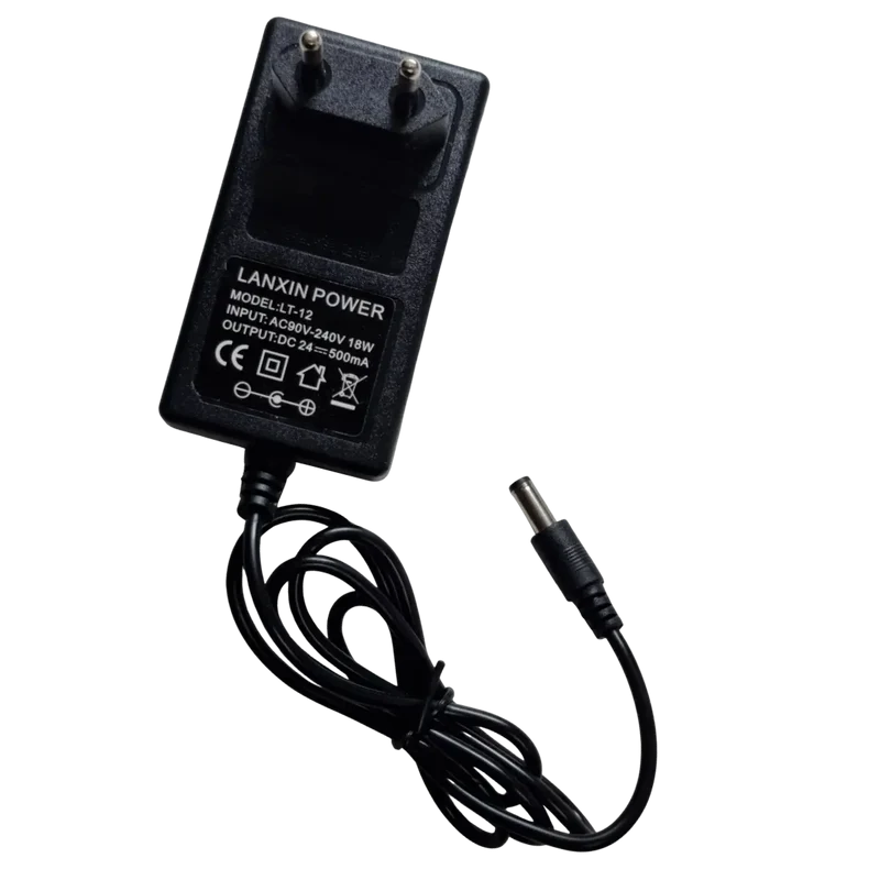 Chargeur batterie plomb 24V 500mA AGM GEL fiche 5.5 x 2.5 mm