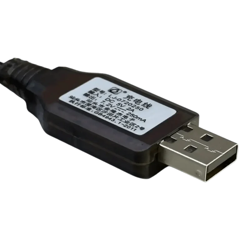 Chargeur USB 7.2V 250mA pour jouets radiocommandés, voitures etc..