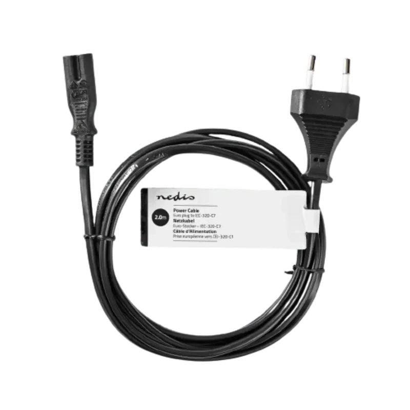 Câble D'alimentation Secteur en 8 Type C7 2 Mètres
