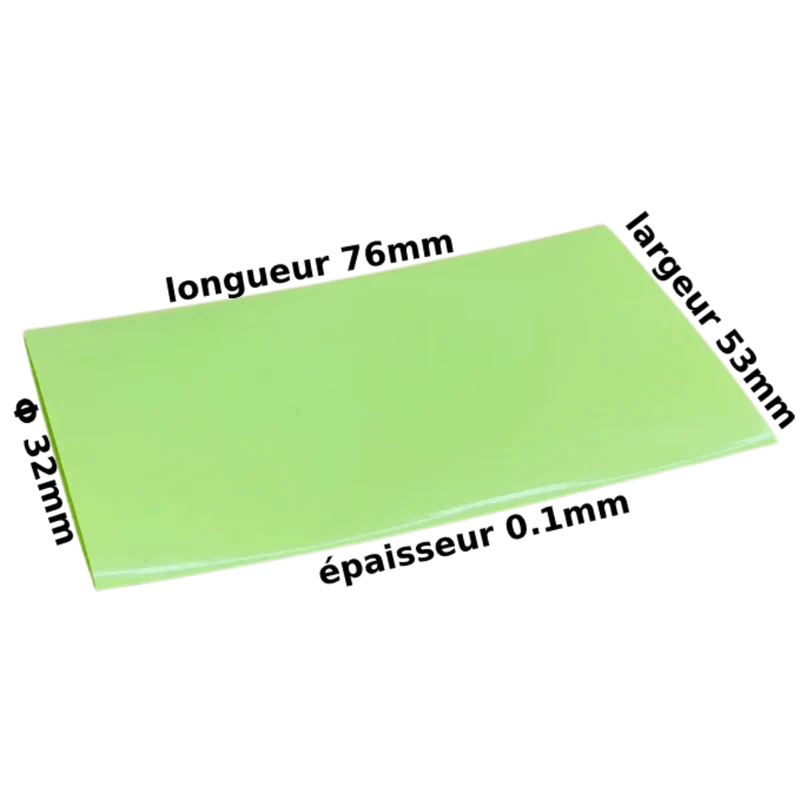 10x Gaine thermo retractable pour accu 32650, 32700
