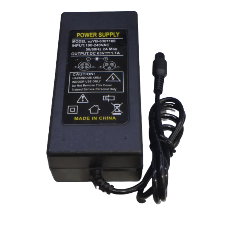 Chargeur 63V 1.1A fiche 4 PIN