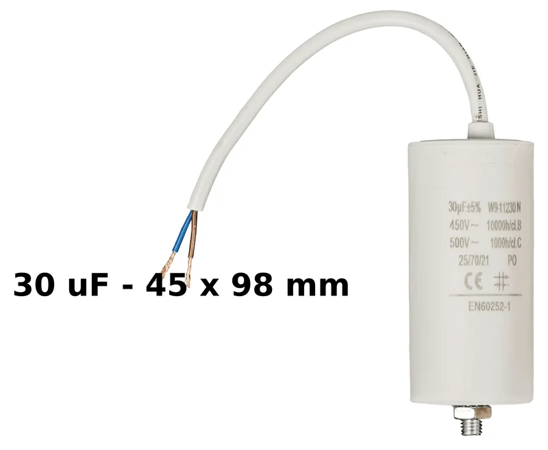 Condensateurs avec fils 450V de 2.0uF à 60uF