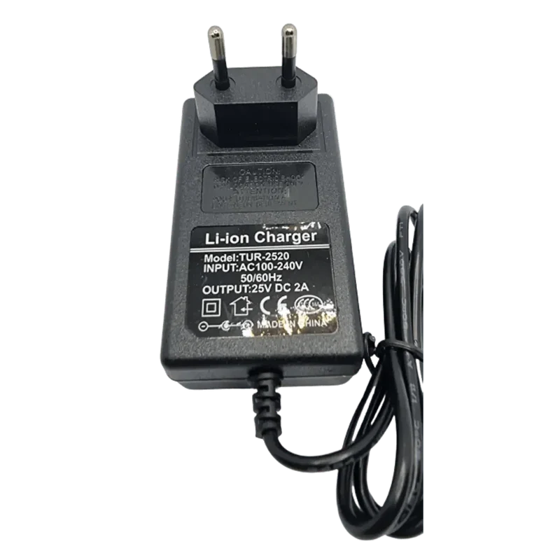 chargeur mural AC/DC 220v 25,2V 2A li-ion