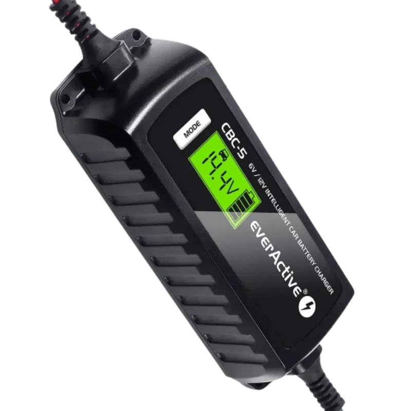 Chargeur intelligent pour batterie de véhicules 6V et 12V avec écran LCD