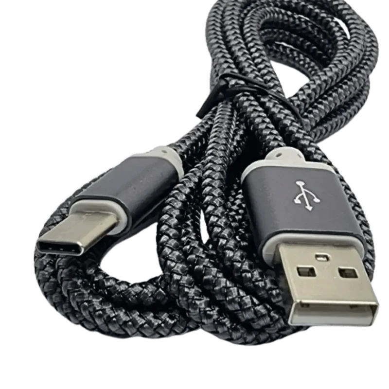 Câble USB-A de 1m de Chargement avec Fiche USB-C Longue